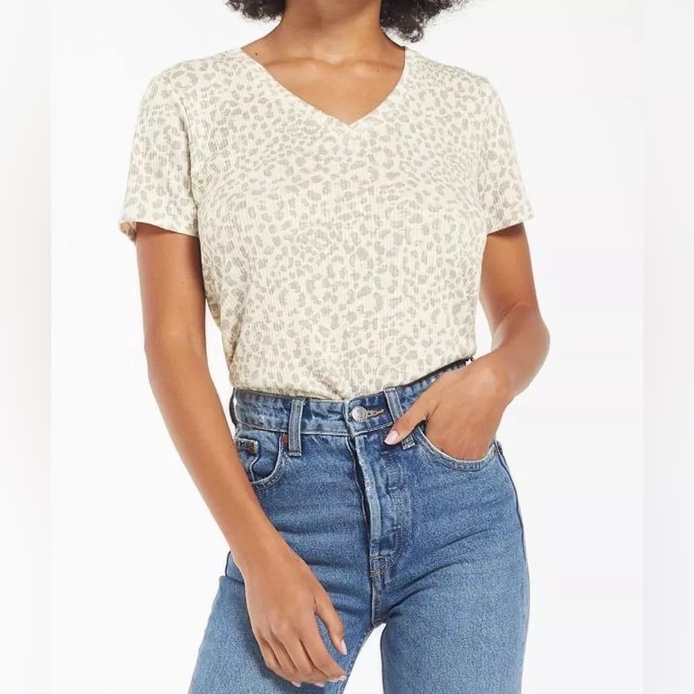 Z SUPPLY Lea Ribbed Hacci Knit T-Shirt FROM THE BUCKLE in SIZE XLarge LIKE NEW